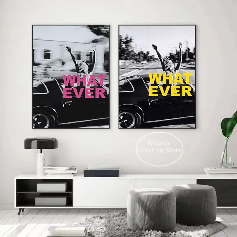 Vintage Fashion Prints For Wall - ملصق جداري بتصميم عتيق لفتاة في