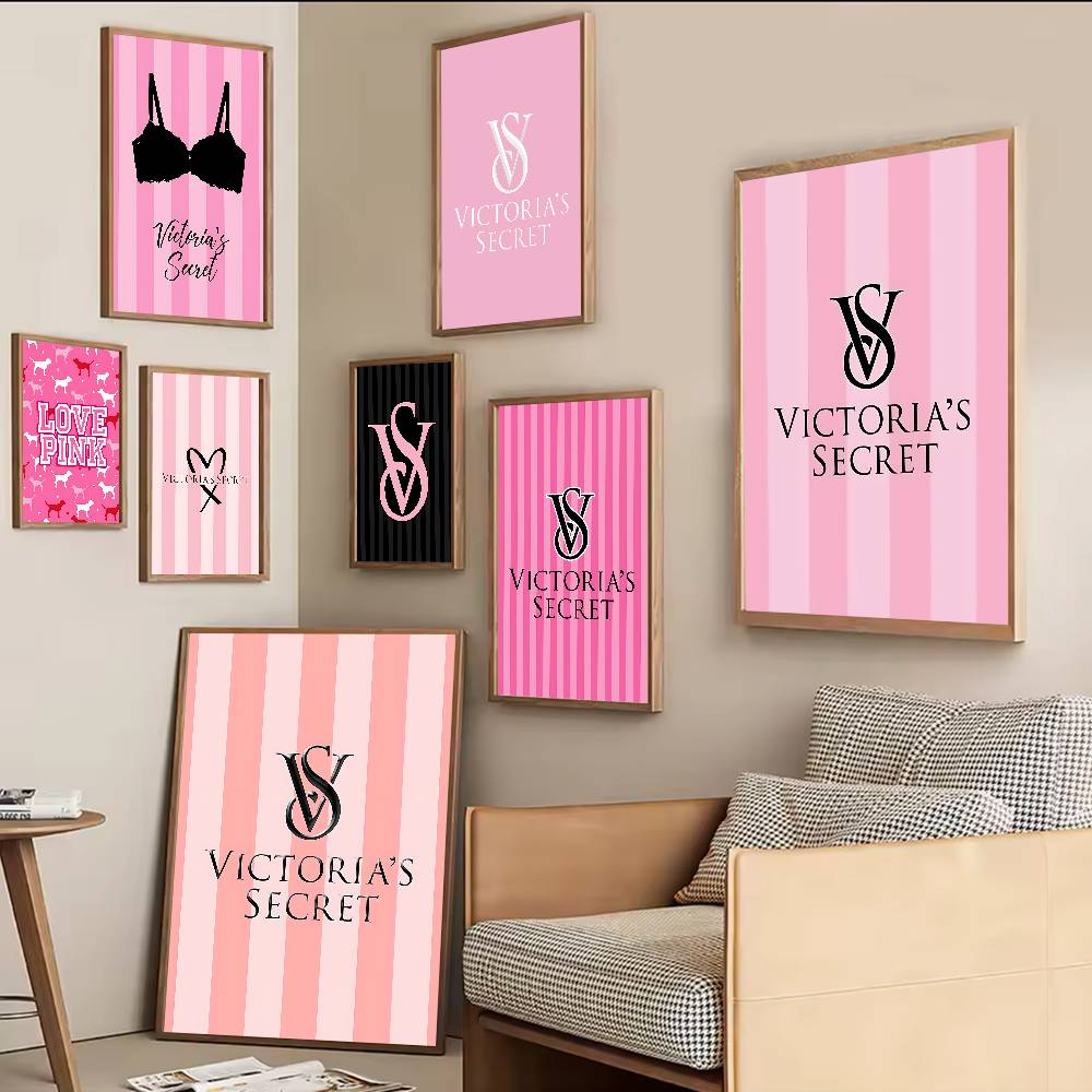 Vintage Fashion Prints For Wall - ملصقات فيكتوريا سيكريت الفنية القديمة، ملصقات
