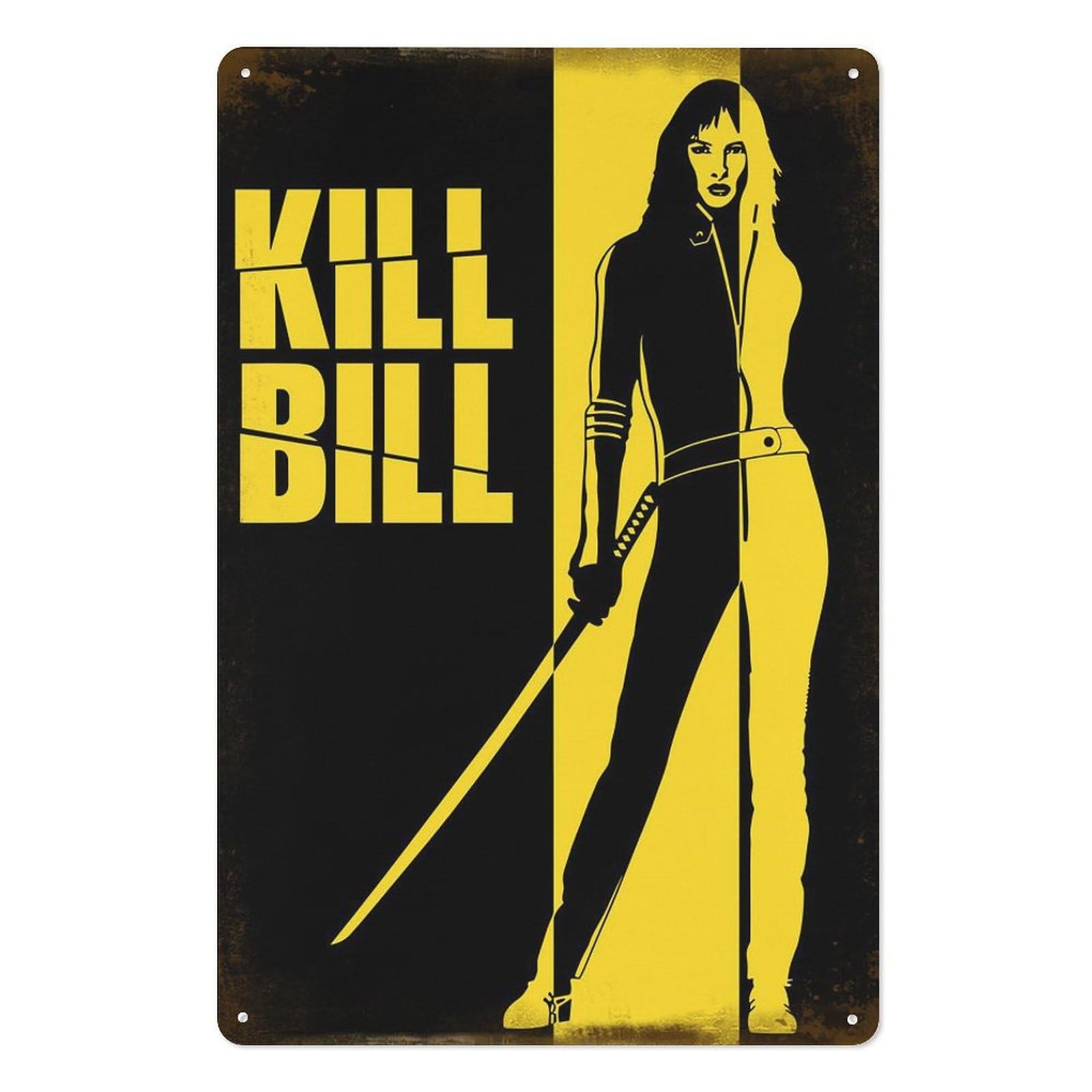 Vintage Fashion Wall Art - اقتل بيل أفلام معدن القصدير تسجيل