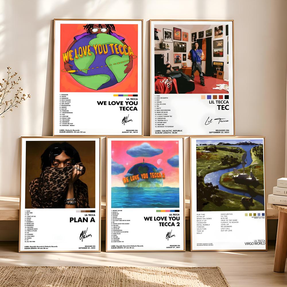 Vintage Fashion Prints For Wall - لوحة فنية لـ L-lil Tecca ABLUM،