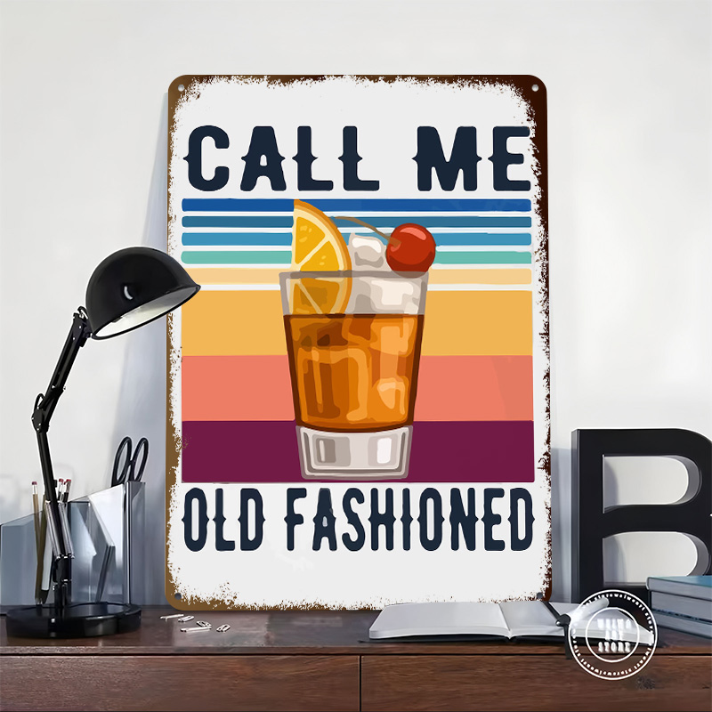 لافتة معدنية مطبوعة بتصميم 'اس - مراجعة Vintage Fashion Prints For Wall وسعره