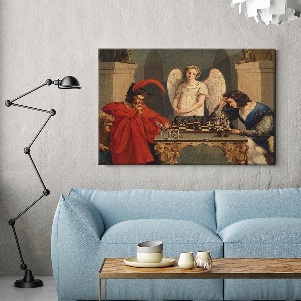 IUHYVMSM خمر فاوست وميفيستوفيل - مراجعة Vintage Fashion Wall Art وسعره