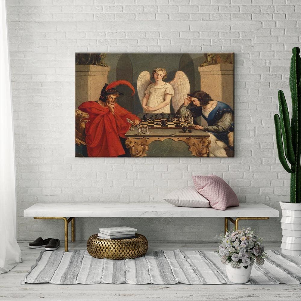 IUHYVMSM خمر فاوست وميفيستوفيل - مراجعة Vintage Fashion Wall Art وسعره