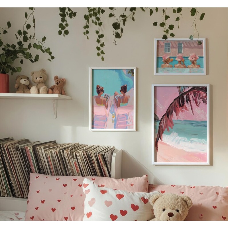 ملصق حائط قماشي بتصميم عتيق لح - مراجعة Vintage Fashion Wall Art وسعره